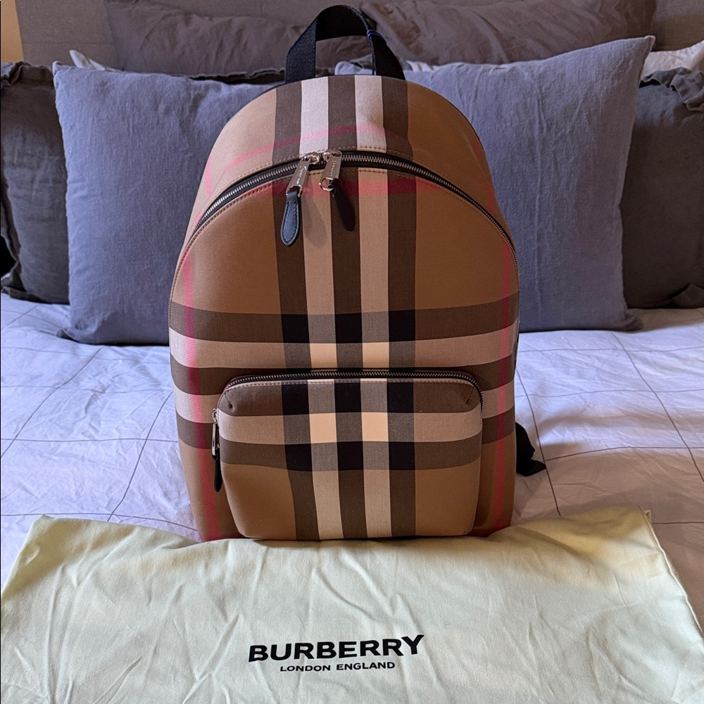 Burberry Jeff Checkered Backpack